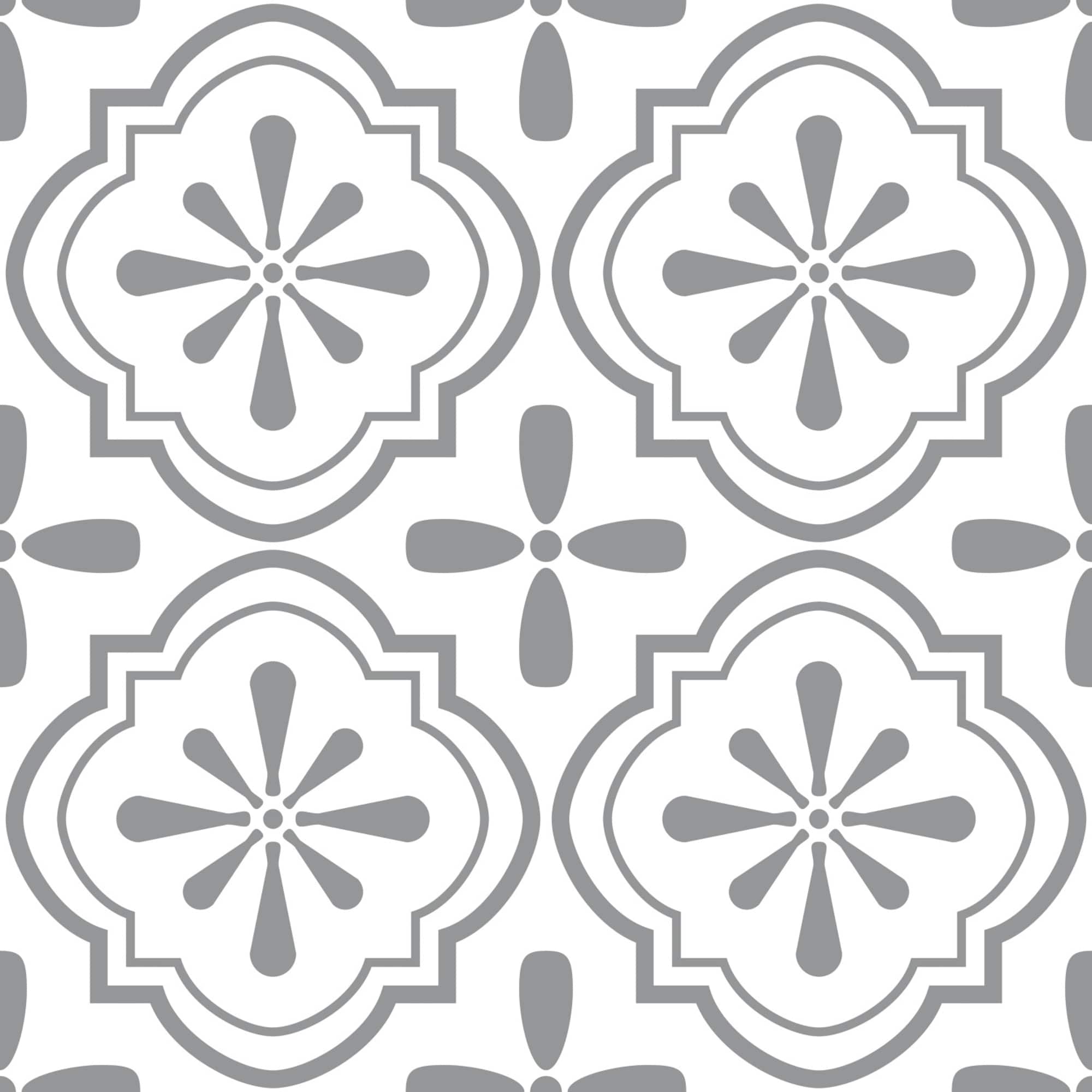 RoomMates Cosmos Gray Peel & Stick Floor Tile